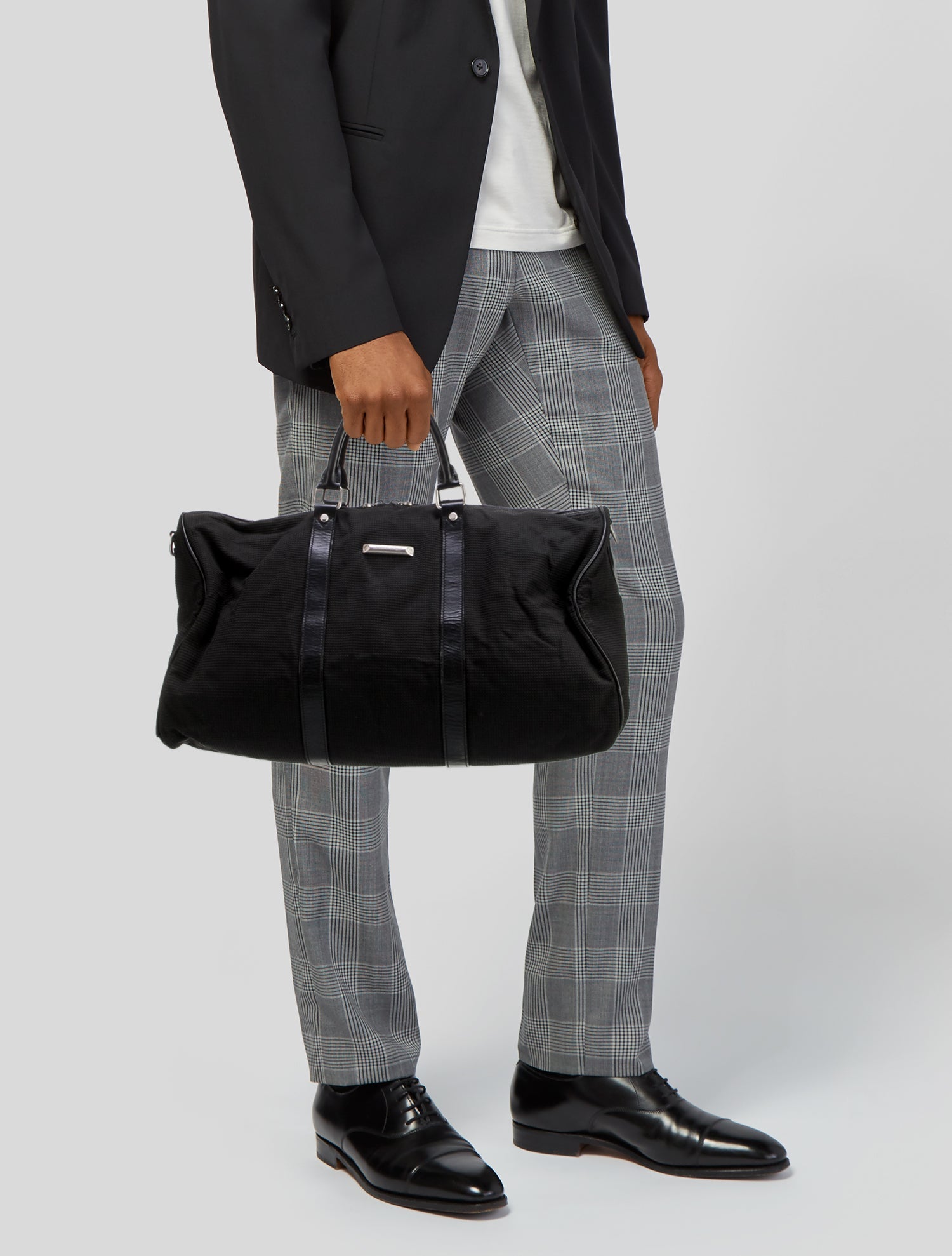 Hunting World Leather Weekender Bag