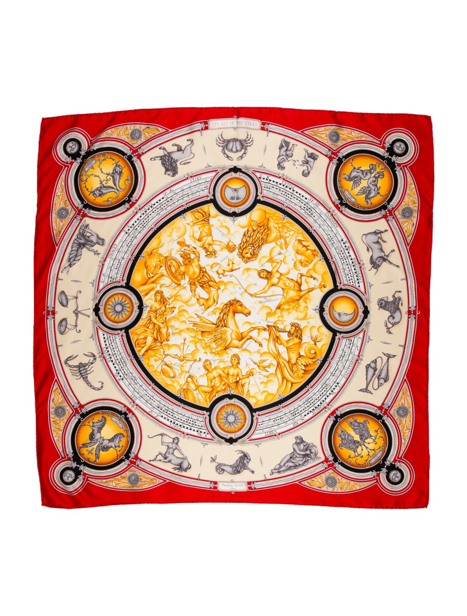Hunting World Silk Printed Scarf