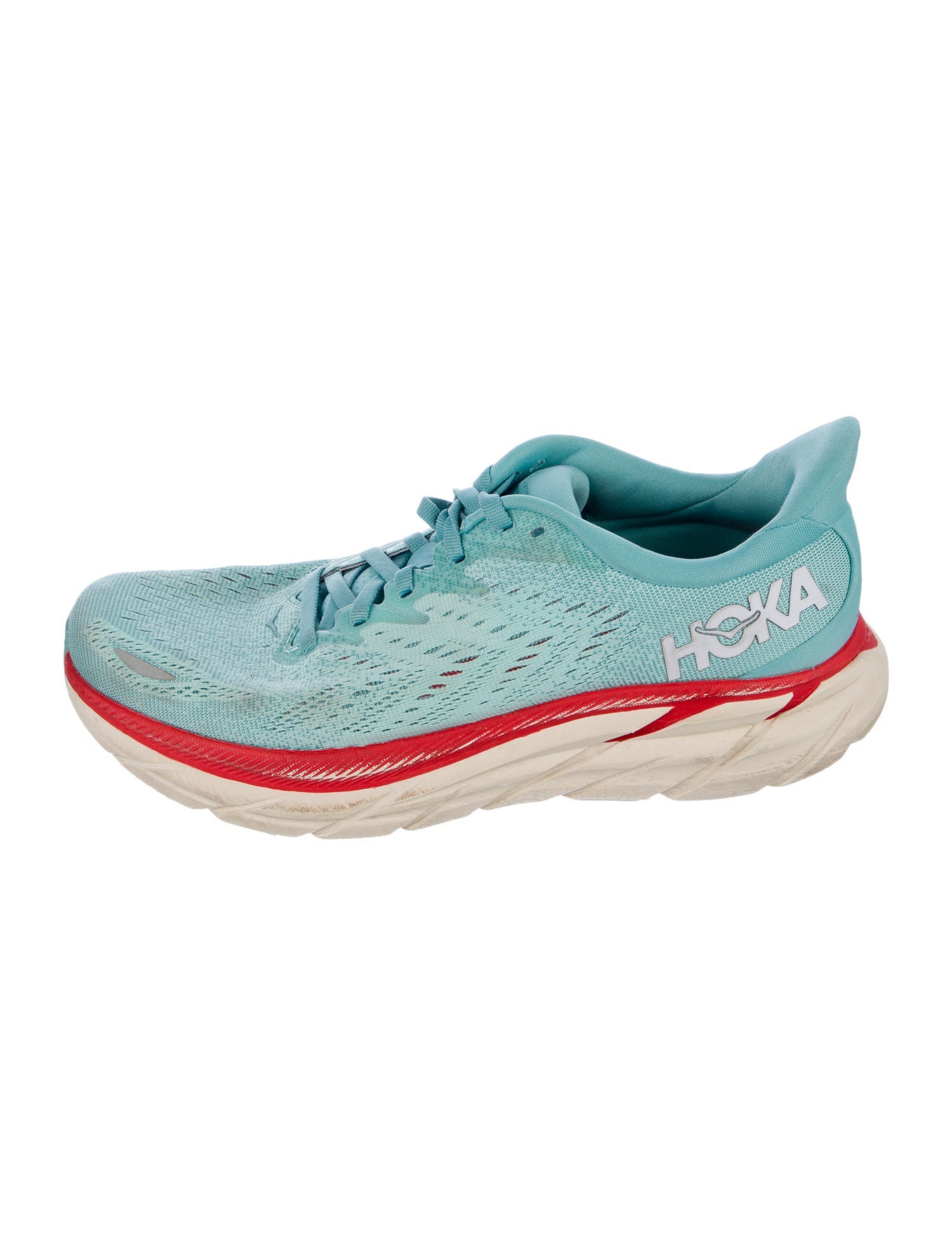 Hoka Mesh Colorblock Pattern Sneakers