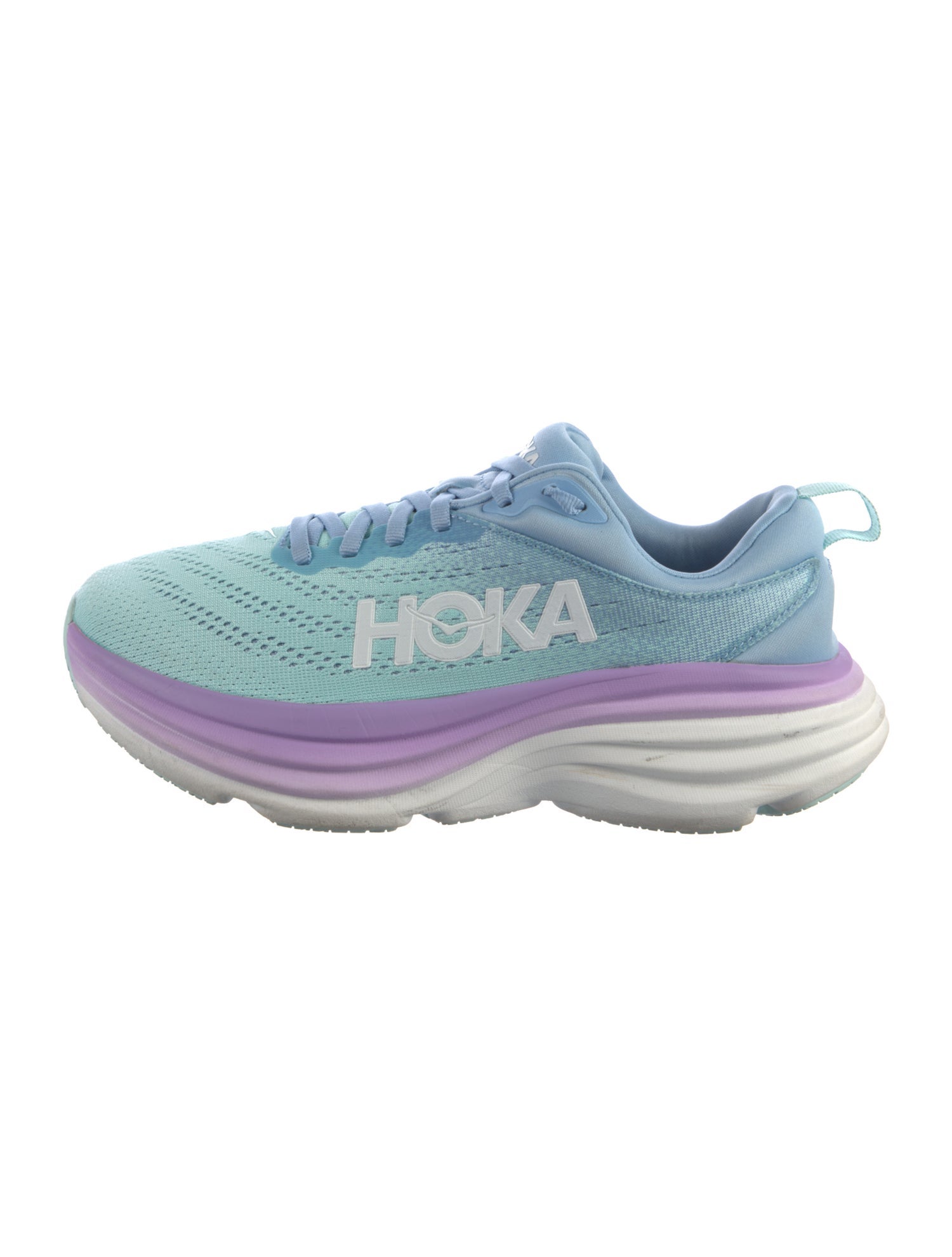 Hoka Mesh Colorblock Pattern Athletic Sneakers