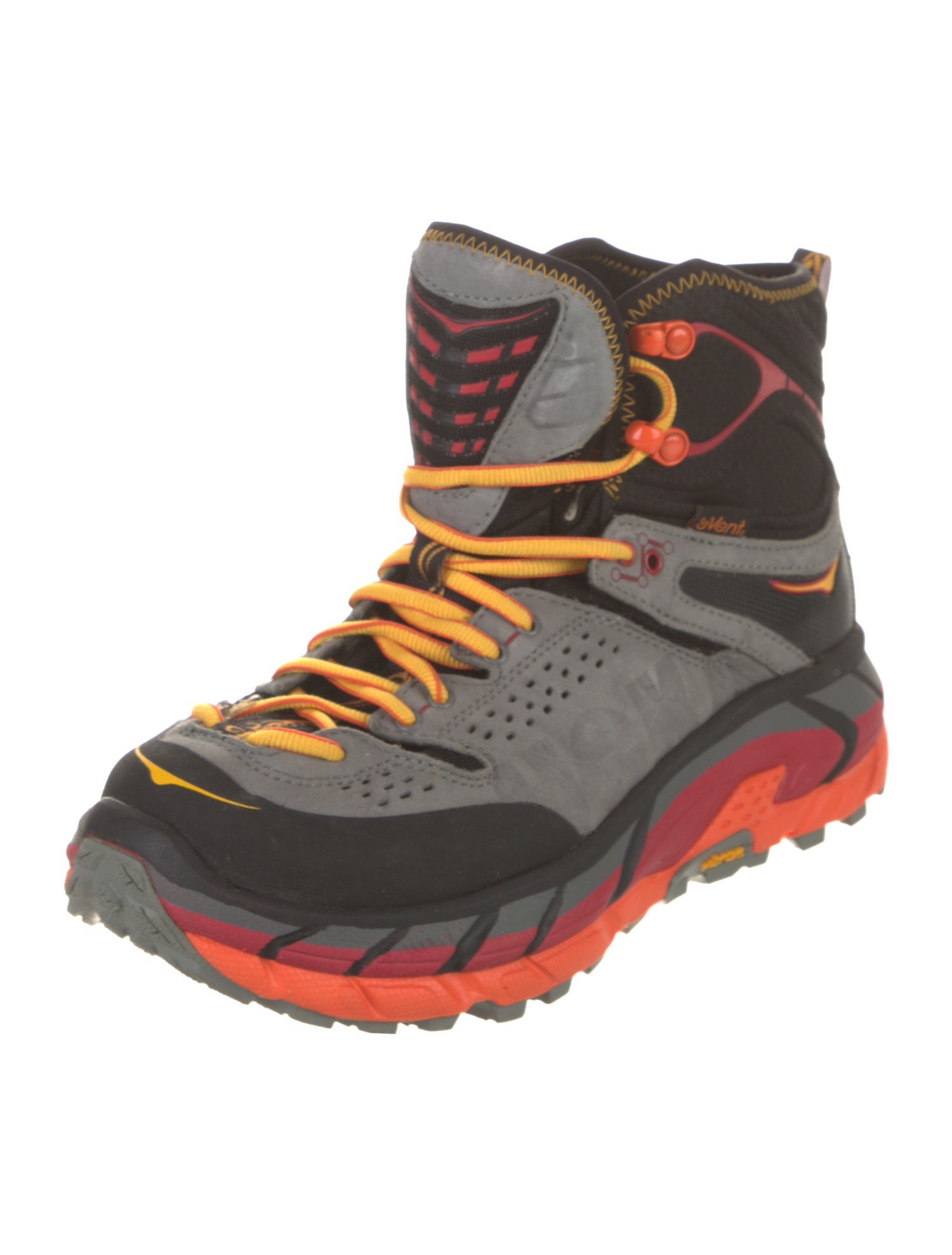 Hoka Printed Leather Trim Embellishment Chunky Sneakers