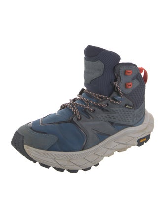 Hoka Nylon Colorblock Pattern Sneakers