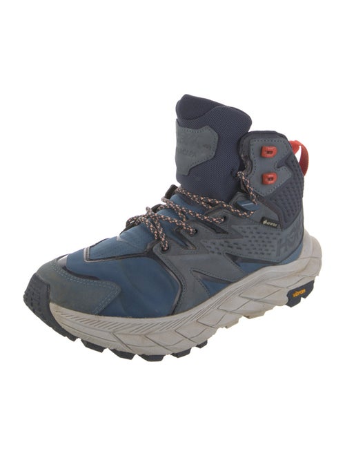 Hoka Nylon Colorblock Pattern Sneakers