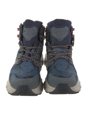 Hoka Nylon Colorblock Pattern Sneakers