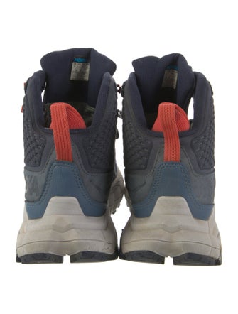 Hoka Nylon Colorblock Pattern Sneakers