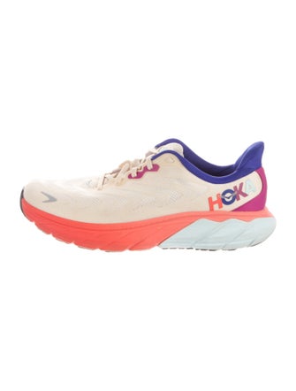 Hoka Mesh Colorblock Pattern Athletic Sneakers