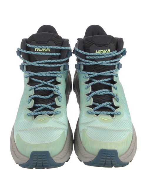 Hoka Mesh Colorblock Pattern Athletic Sneakers