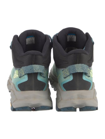 Hoka Mesh Colorblock Pattern Athletic Sneakers