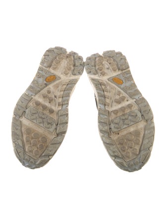 Hoka Leather Colorblock Pattern Athletic Sneakers