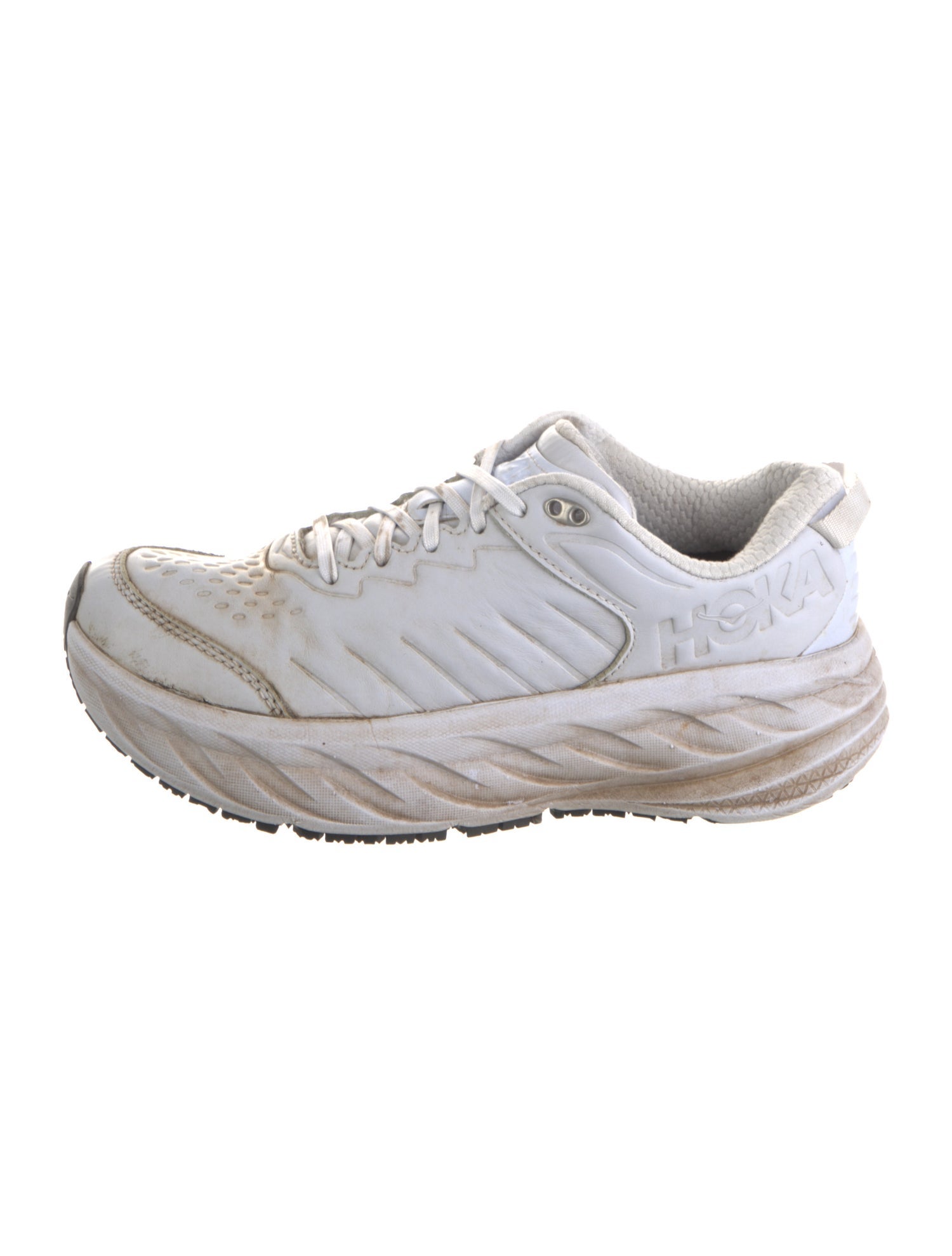 Hoka Leather Athletic Sneakers