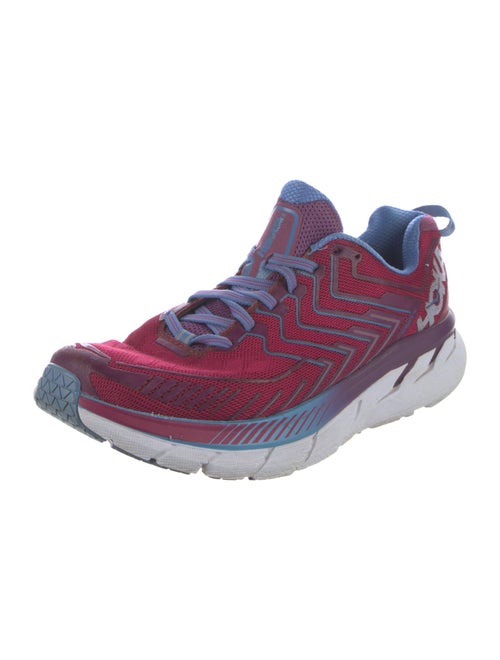 Hoka Mesh Striped Athletic Sneakers