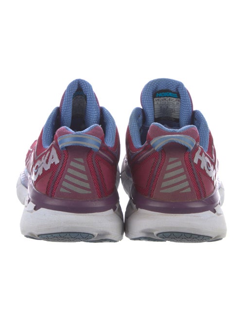 Hoka Mesh Striped Athletic Sneakers