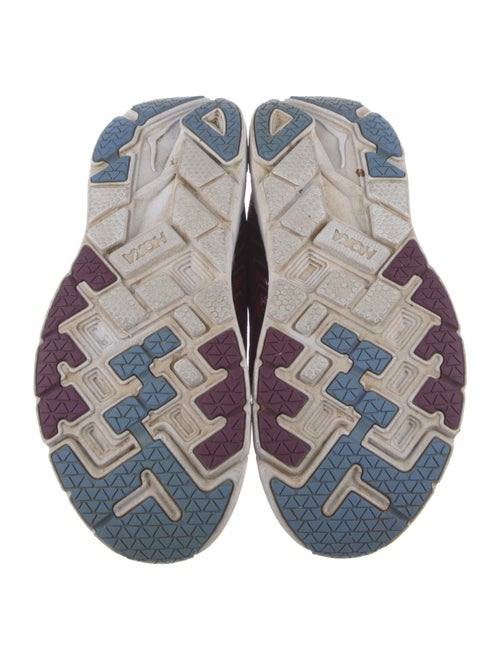 Hoka Mesh Striped Athletic Sneakers