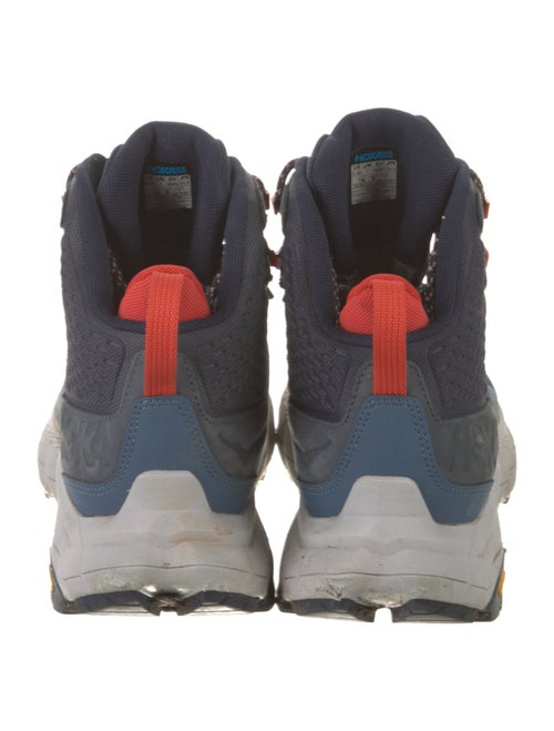 Hoka Nubuck Colorblock Pattern Hiking Boots