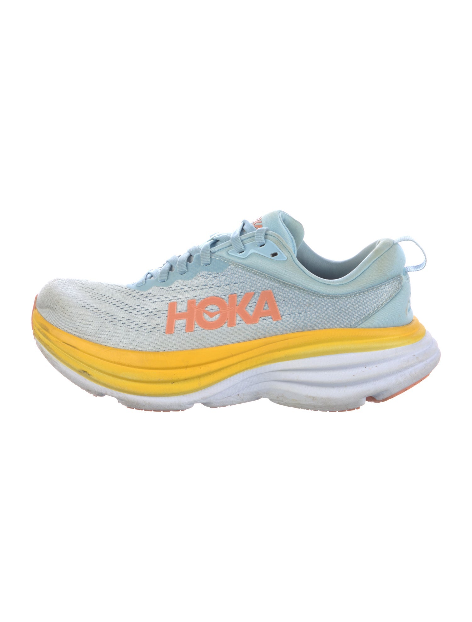 Hoka Mesh Colorblock Pattern Sneakers