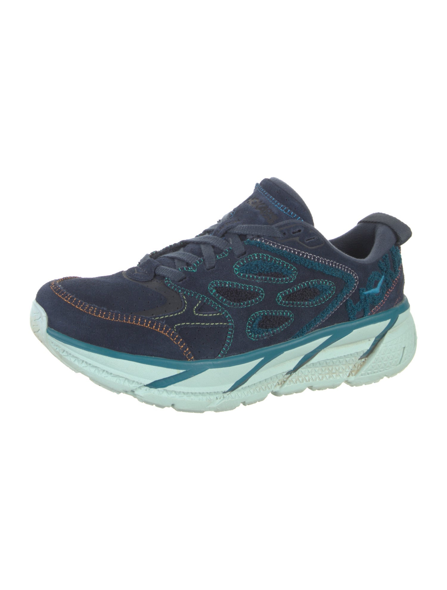 Hoka Suede Athletic Sneakers