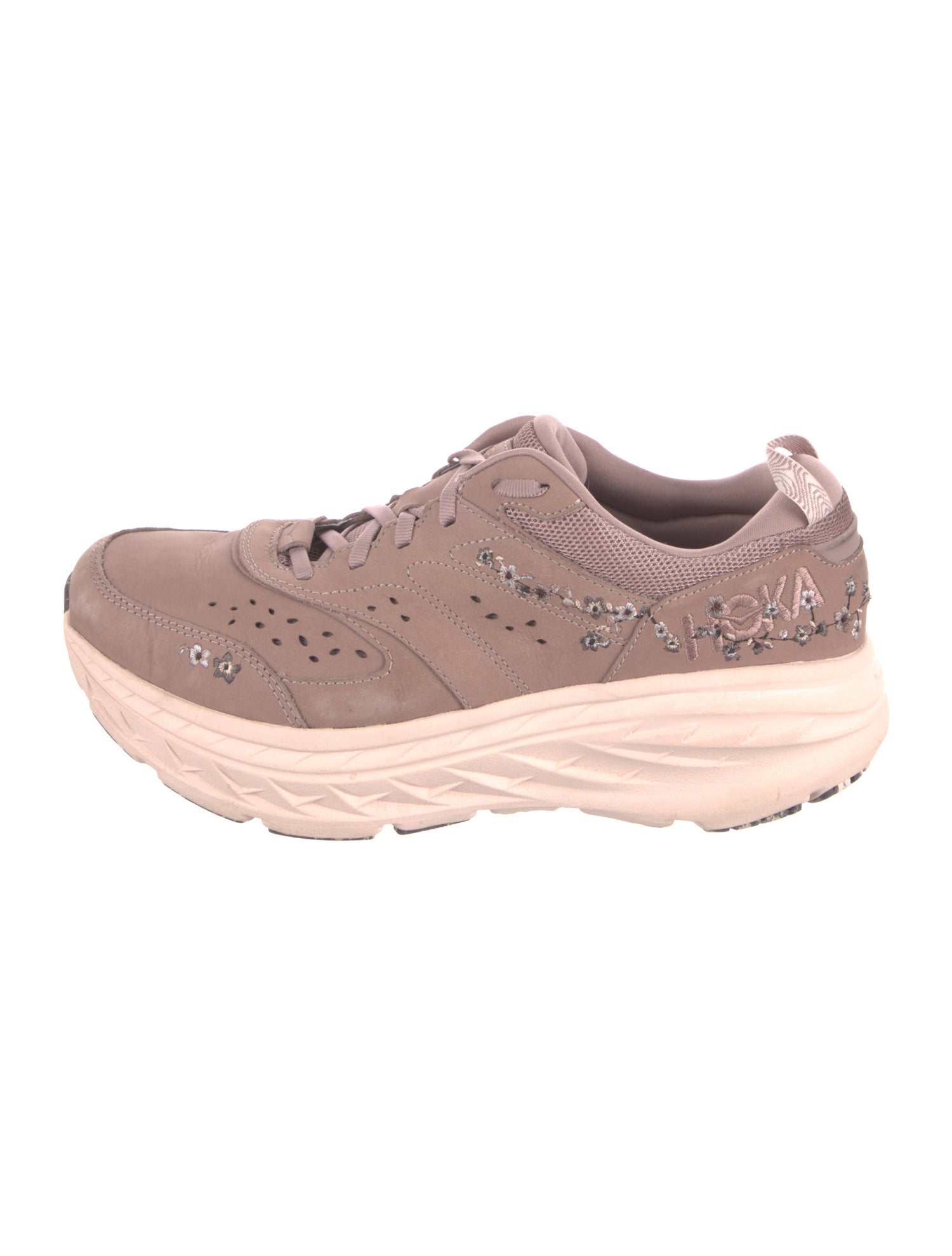 Hoka Leather Athletic Sneakers
