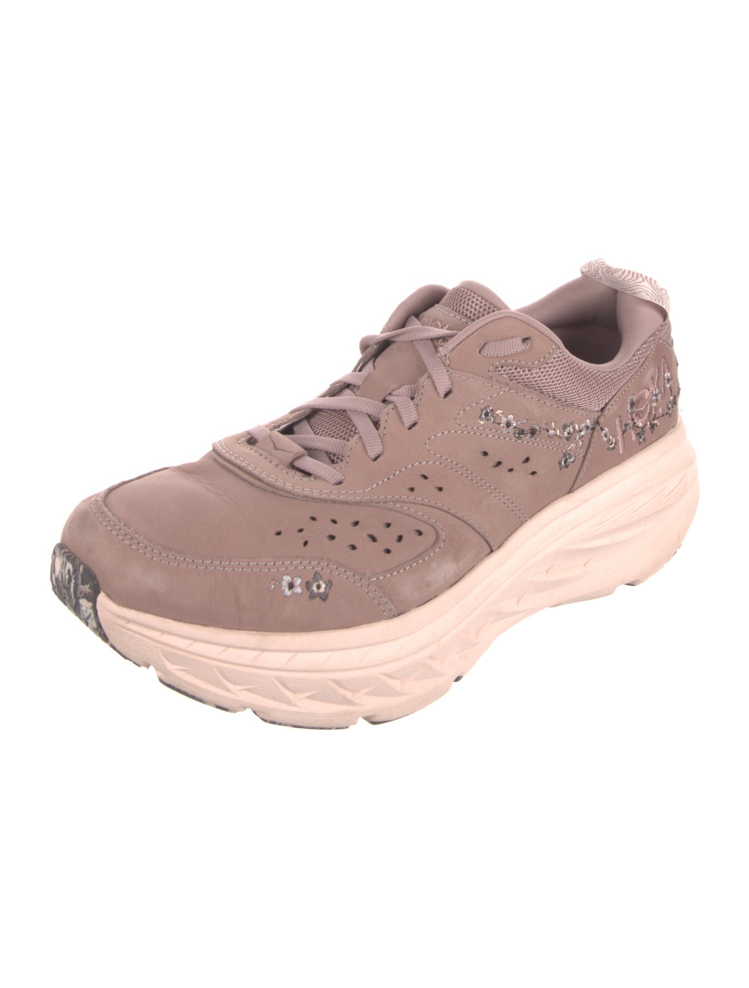 Hoka Leather Athletic Sneakers