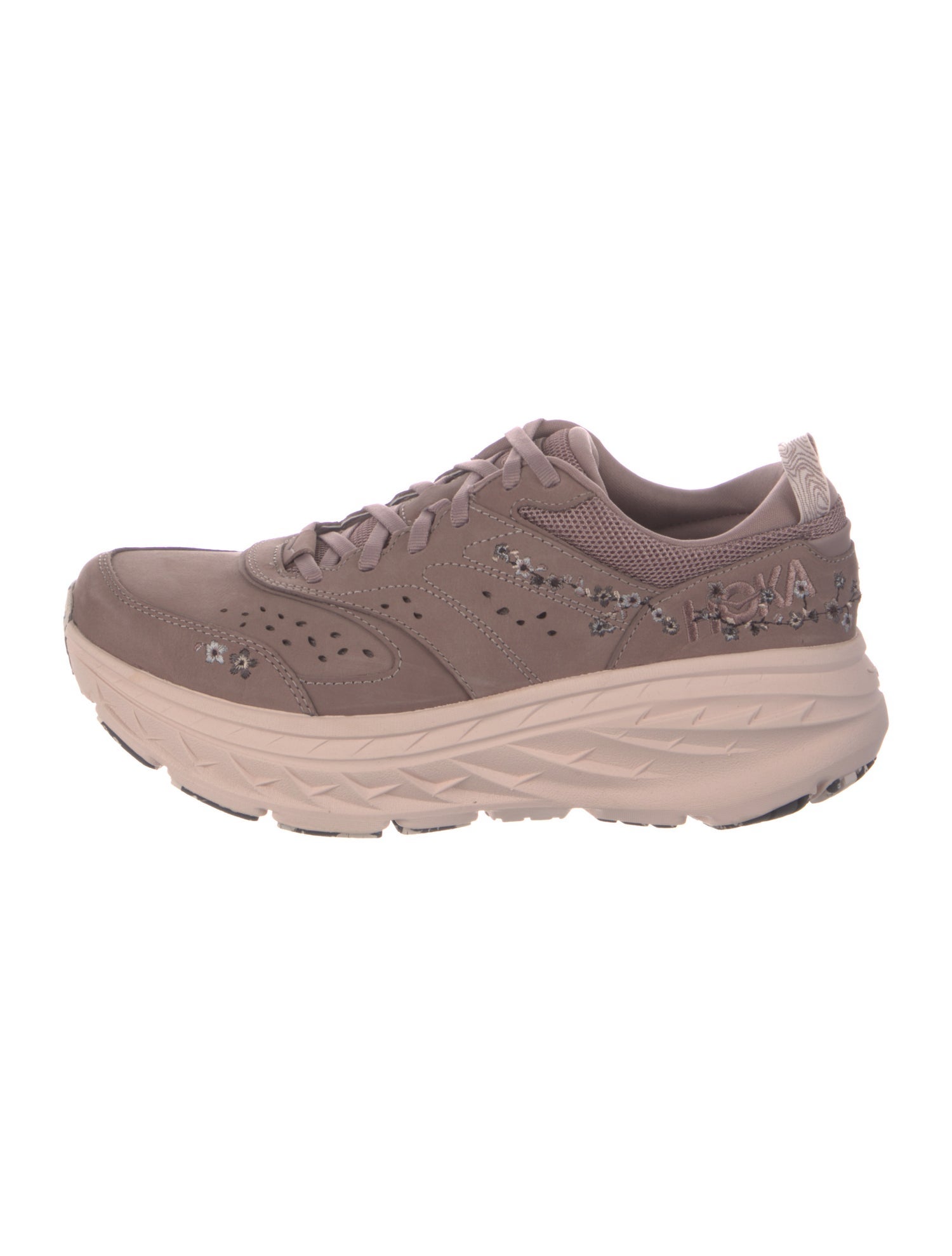 Hoka Nubuck Athletic Sneakers