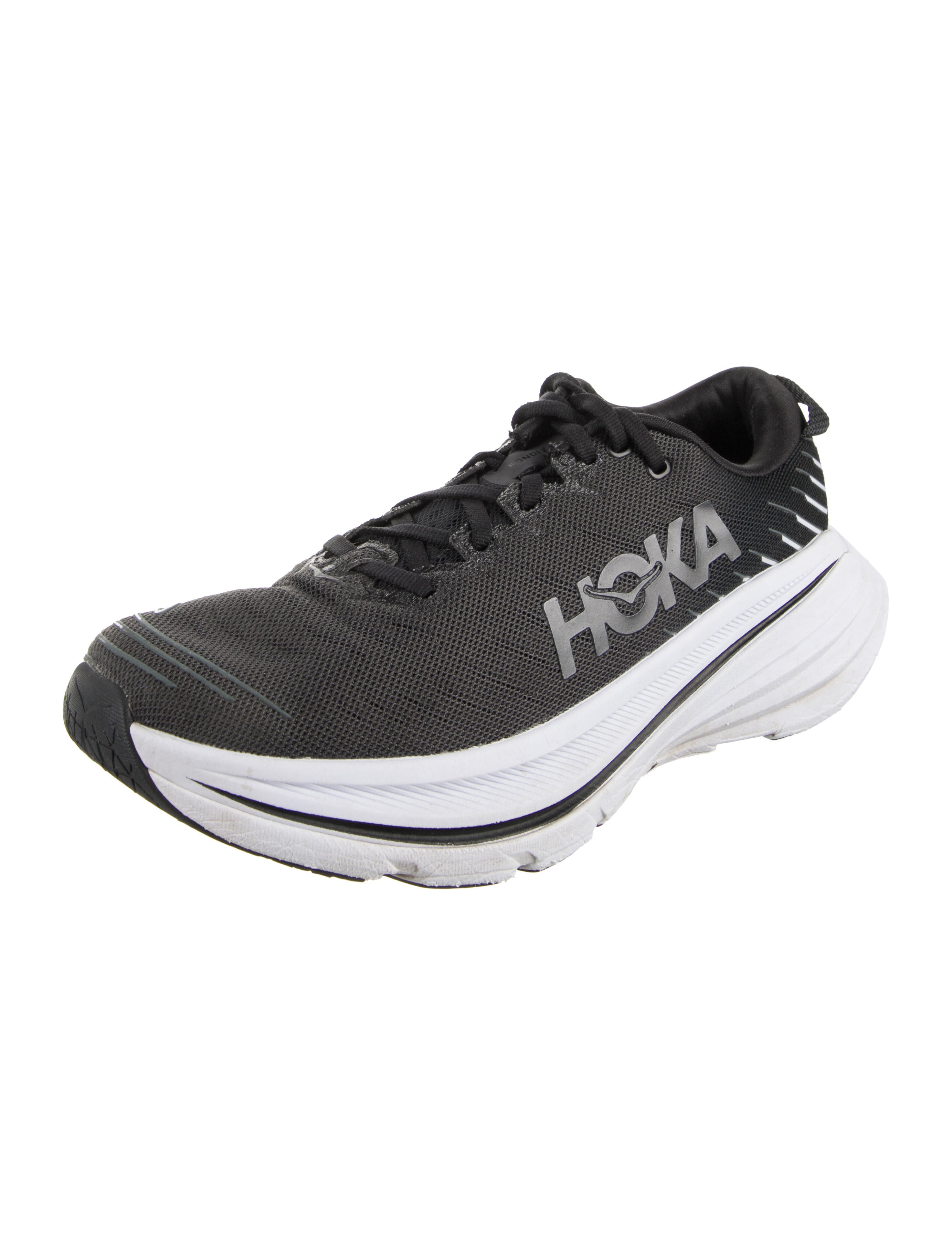 Hoka Mesh Colorblock Pattern Athletic Sneakers