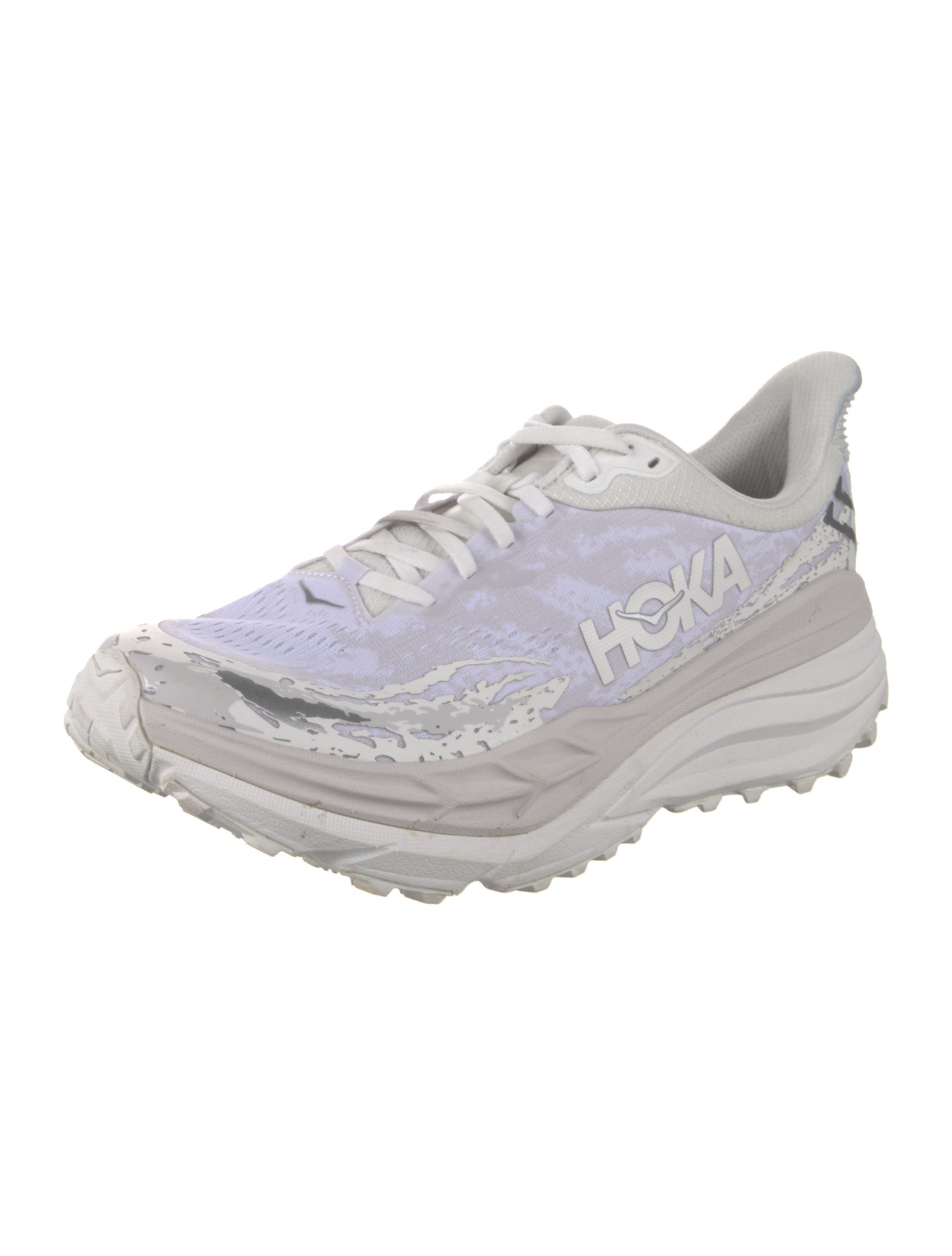 Hoka Plaid Print Athletic Sneakers