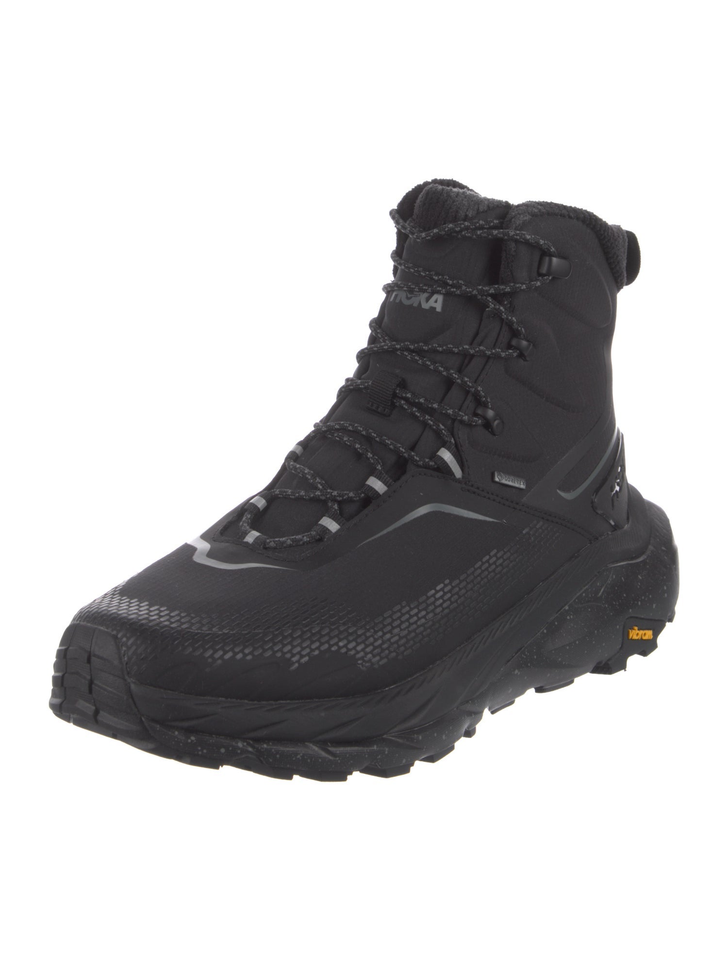 Hoka Nylon Mesh Accents Lace-Up Boots