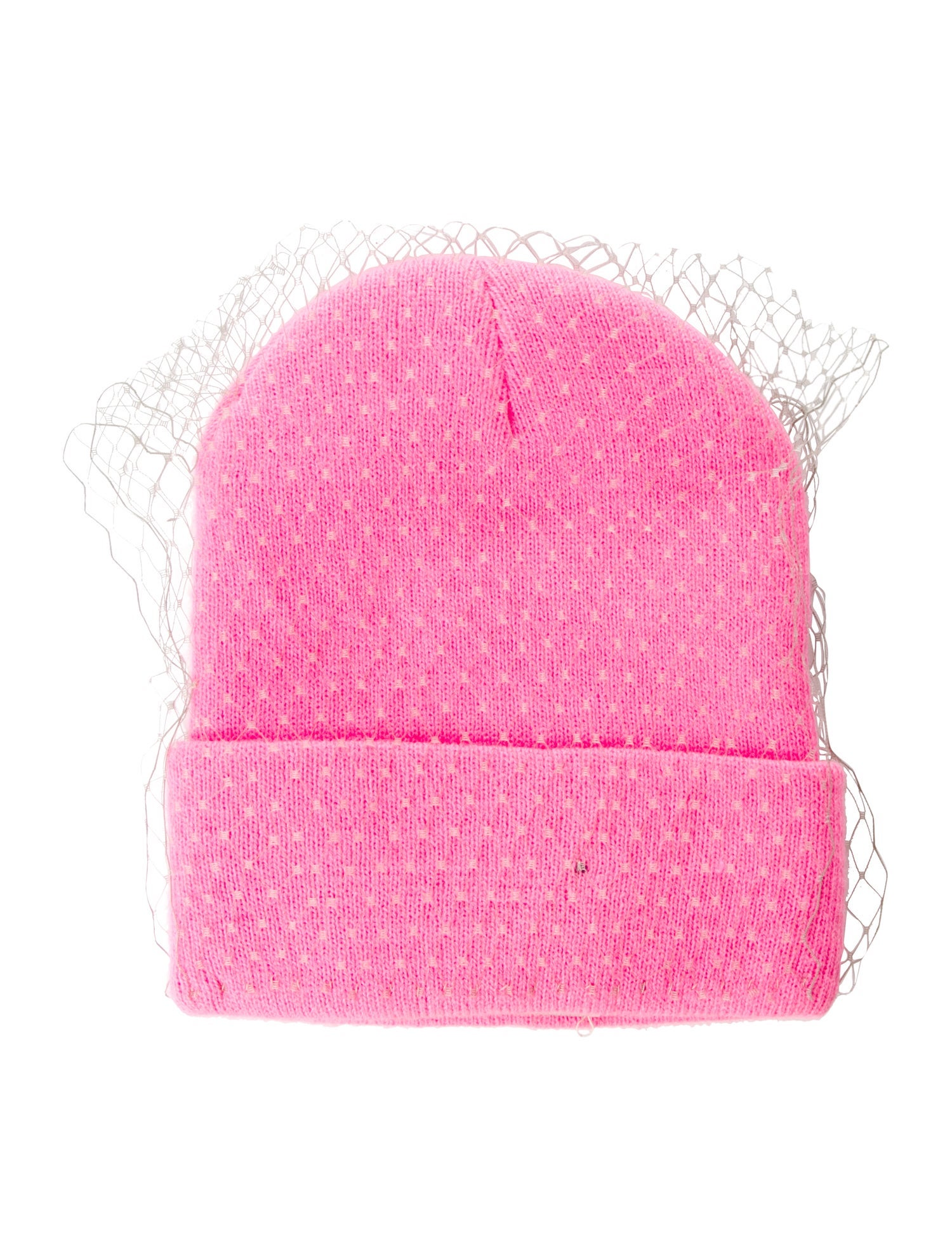 House of Lafayette Lace Trim Beanie Hat