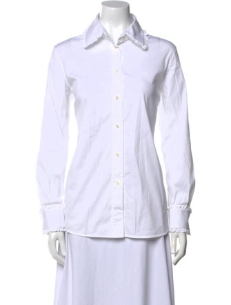 House of Lafayette Long Sleeve Button-Up Top