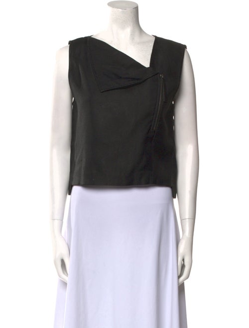 Helmut Lang for INTERMIX Asymmetrical Sleeveless Crop Top