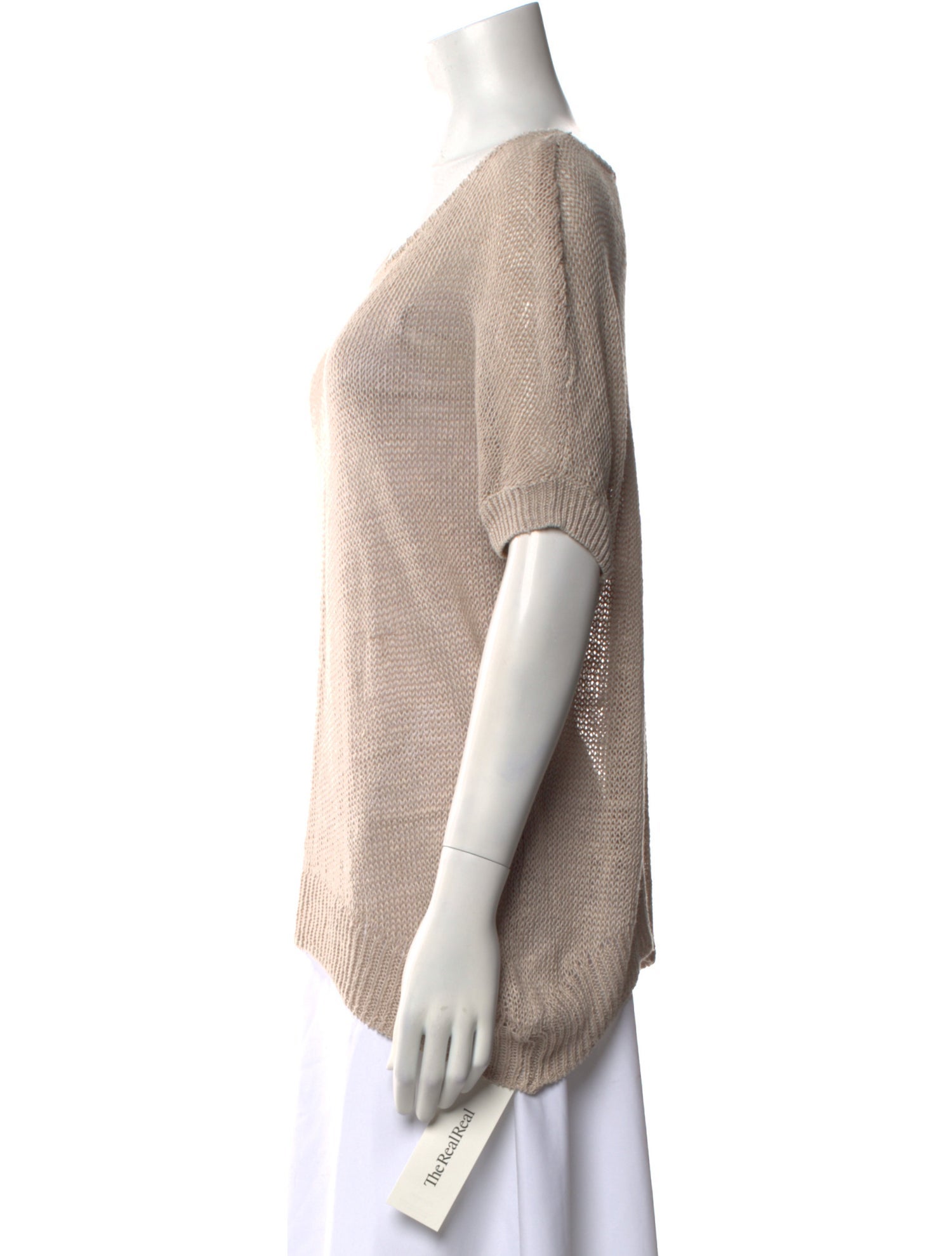 Helmut Lang for INTERMIX Linen Scoop Neck Sweater