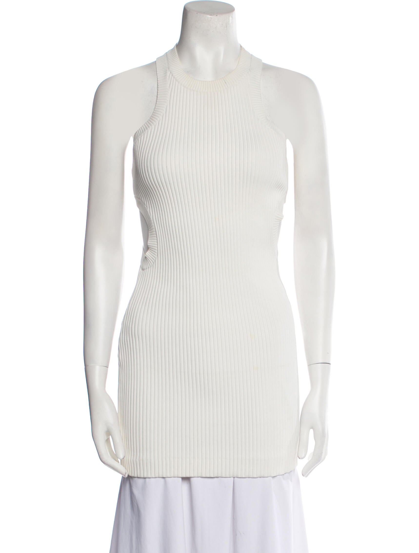 Herve Leger x Julia Restoin Roitfeld Crew Neck Sleeveless Tunic