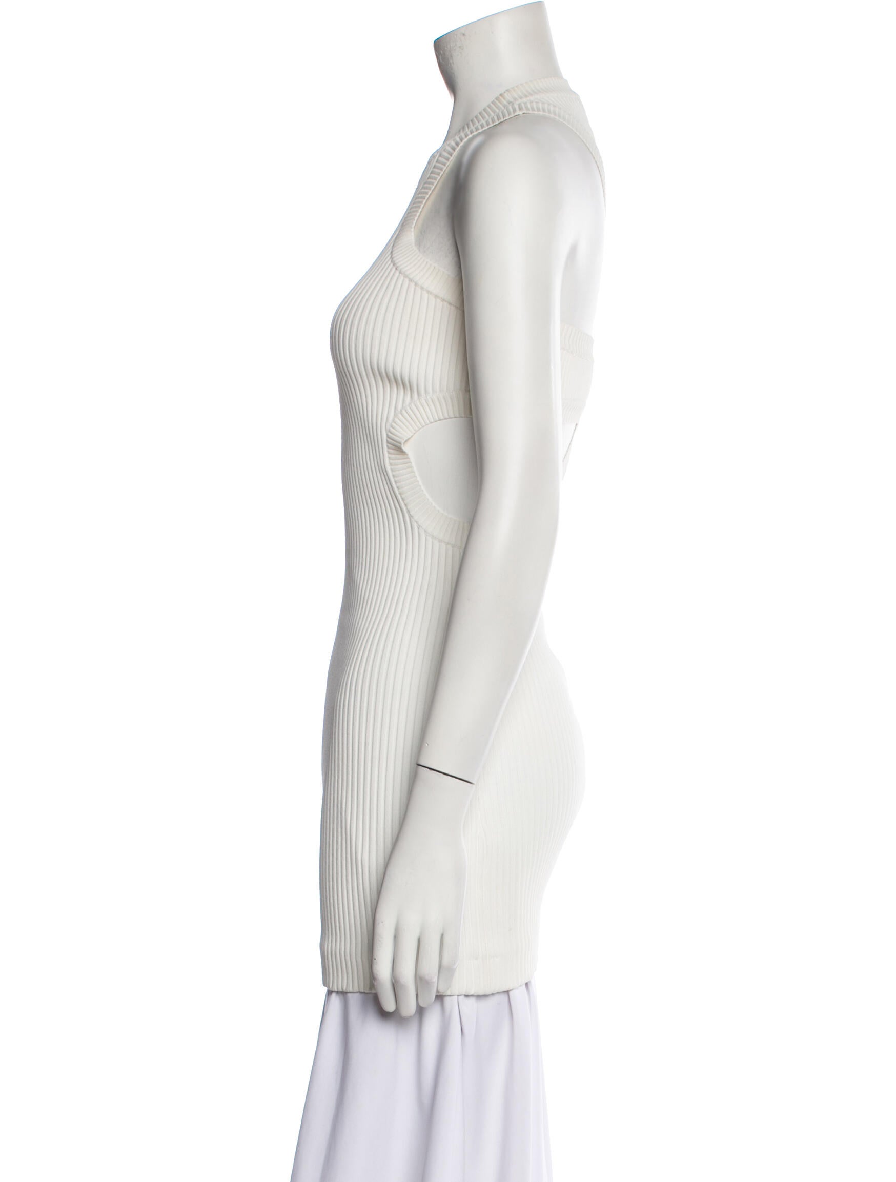 Herve Leger x Julia Restoin Roitfeld Crew Neck Sleeveless Tunic