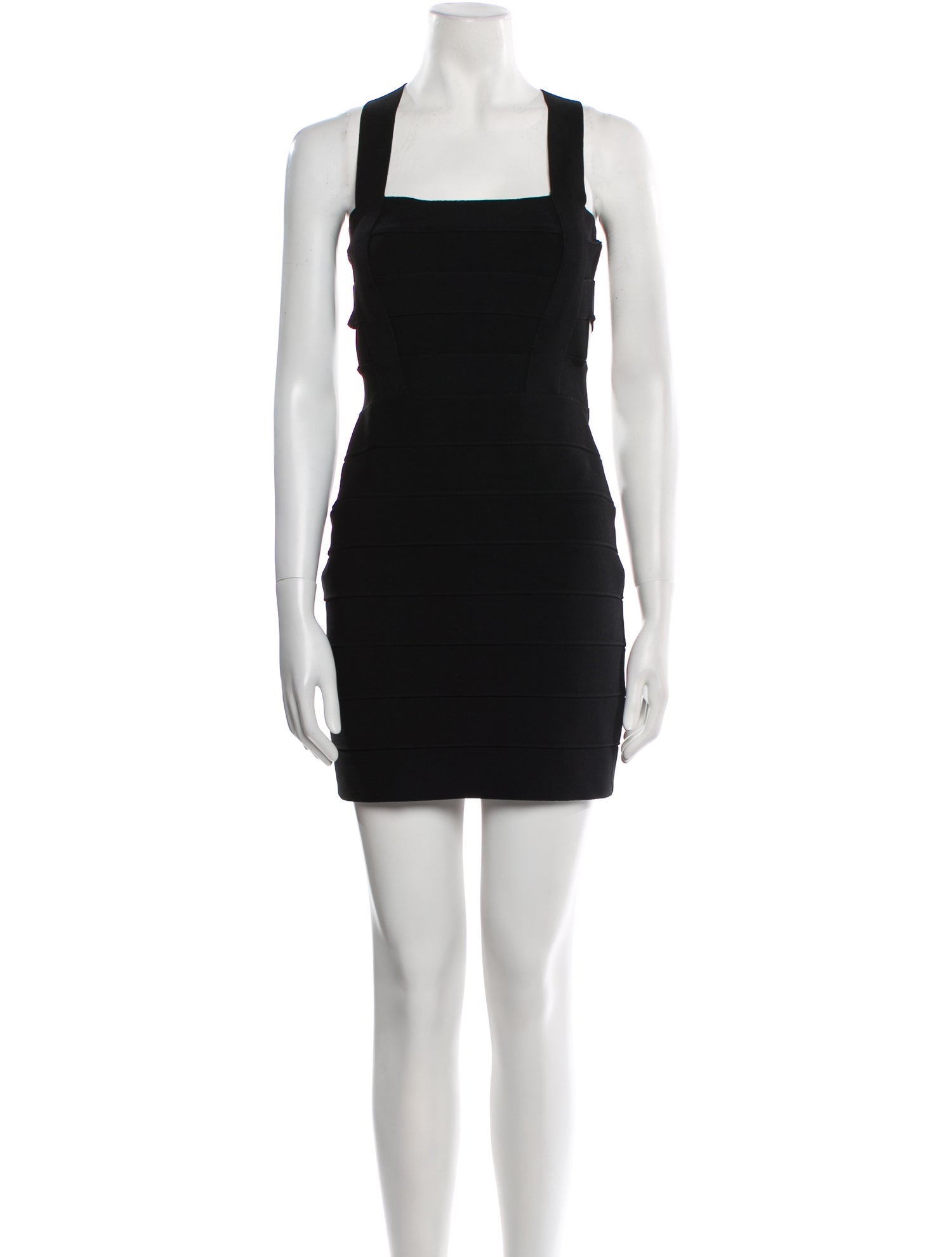 Herve Leger x Julia Restoin Roitfeld Square Neckline Mini Dress