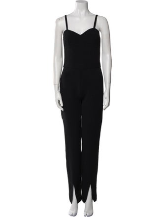 Herve Leger x Julia Restoin Roitfeld Square Neckline Jumpsuit