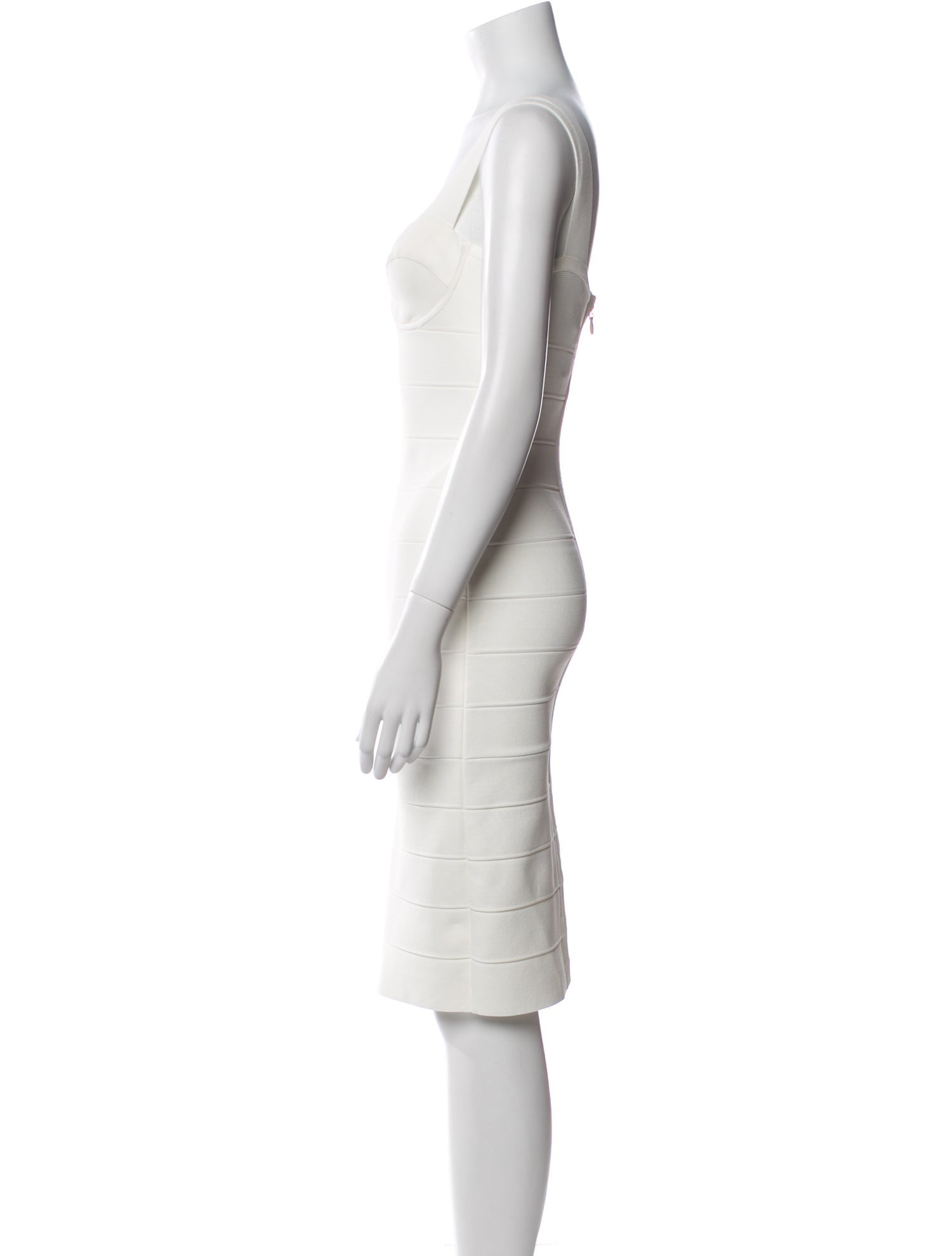 Herve Leger x Julia Restoin Roitfeld Square Neckline Mini Dress