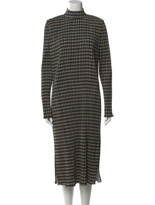 Holzweiler Plaid Print Midi Length Dress
