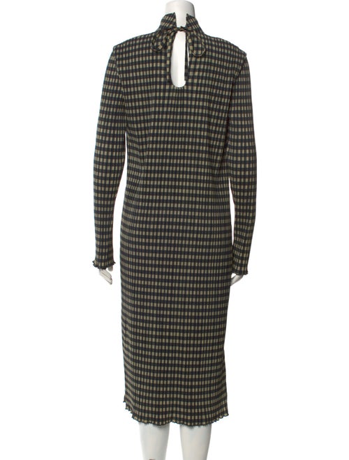 Holzweiler Plaid Print Midi Length Dress