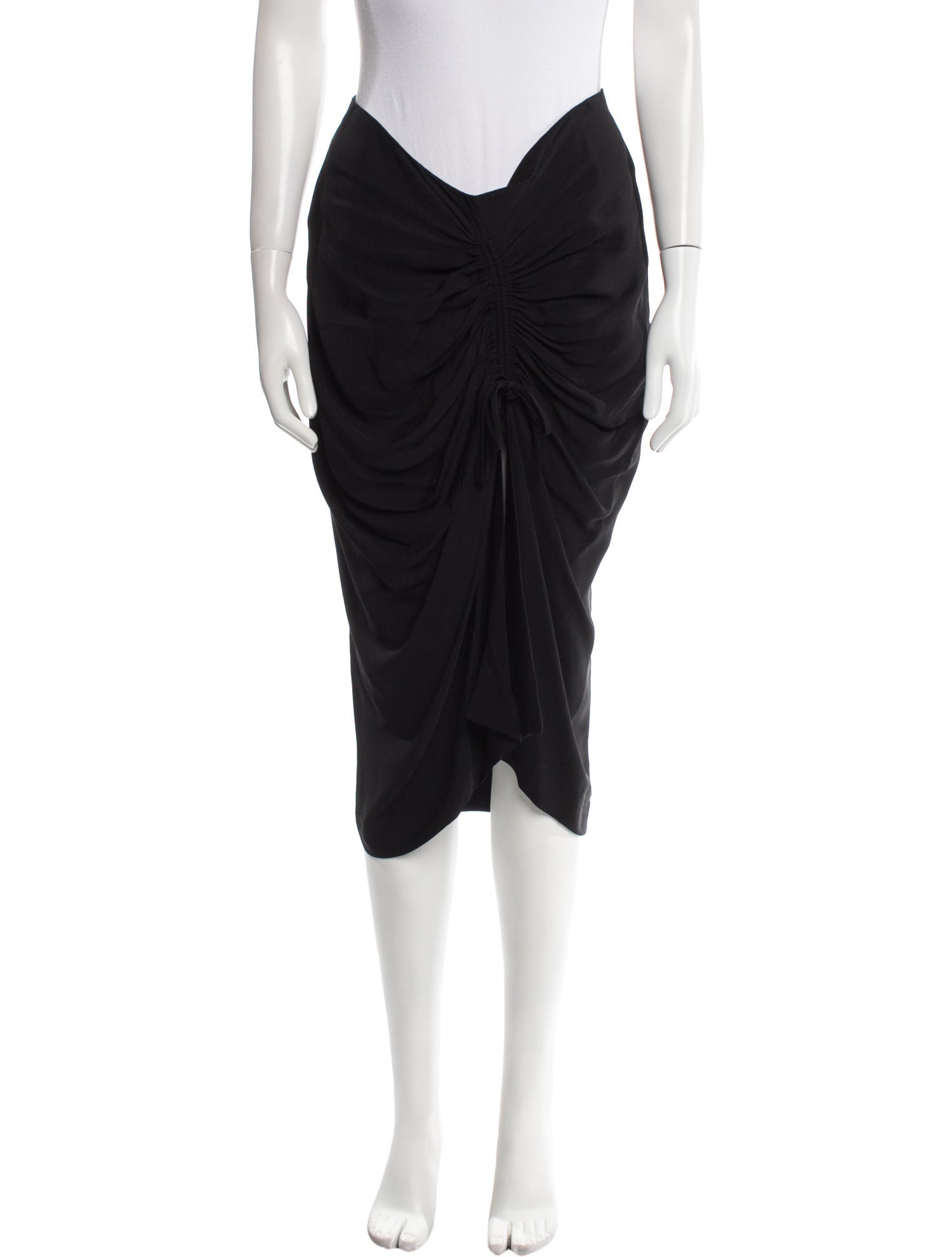 Holzweiler Ruffle Embellishment Knee-Length Skirt