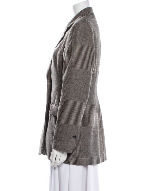 Holzweiler Wool Plaid Print Blazer