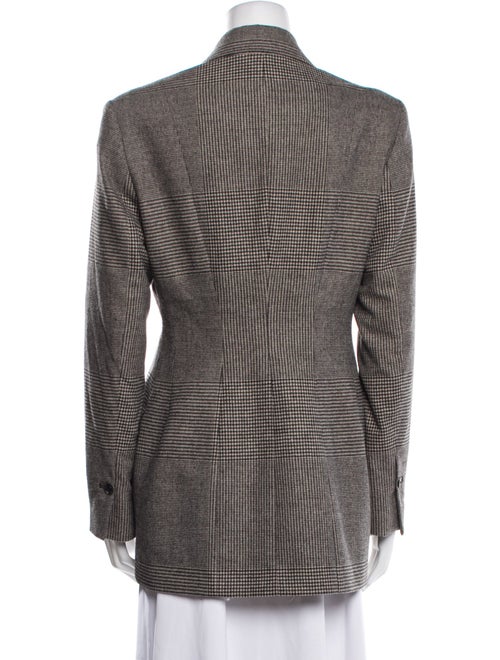 Holzweiler Wool Plaid Print Blazer