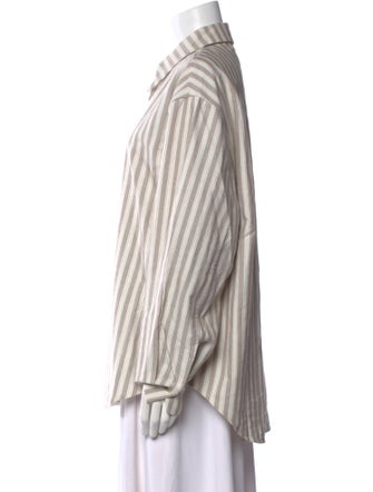 Holzweiler Striped Long Sleeve Button-Up Top