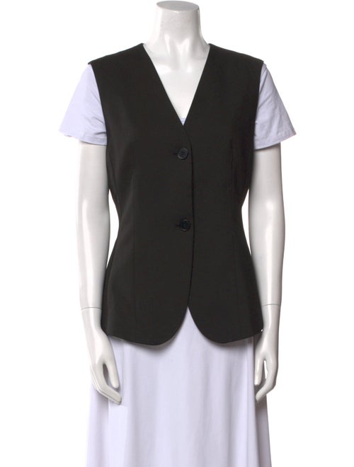 Holzweiler V-Neck Short Sleeve Button-Up Top