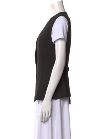 Holzweiler V-Neck Short Sleeve Button-Up Top