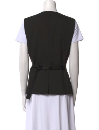 Holzweiler V-Neck Short Sleeve Button-Up Top