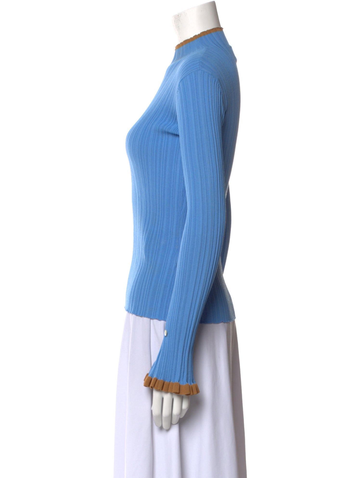 Holzweiler Mock Neck Long Sleeve Top