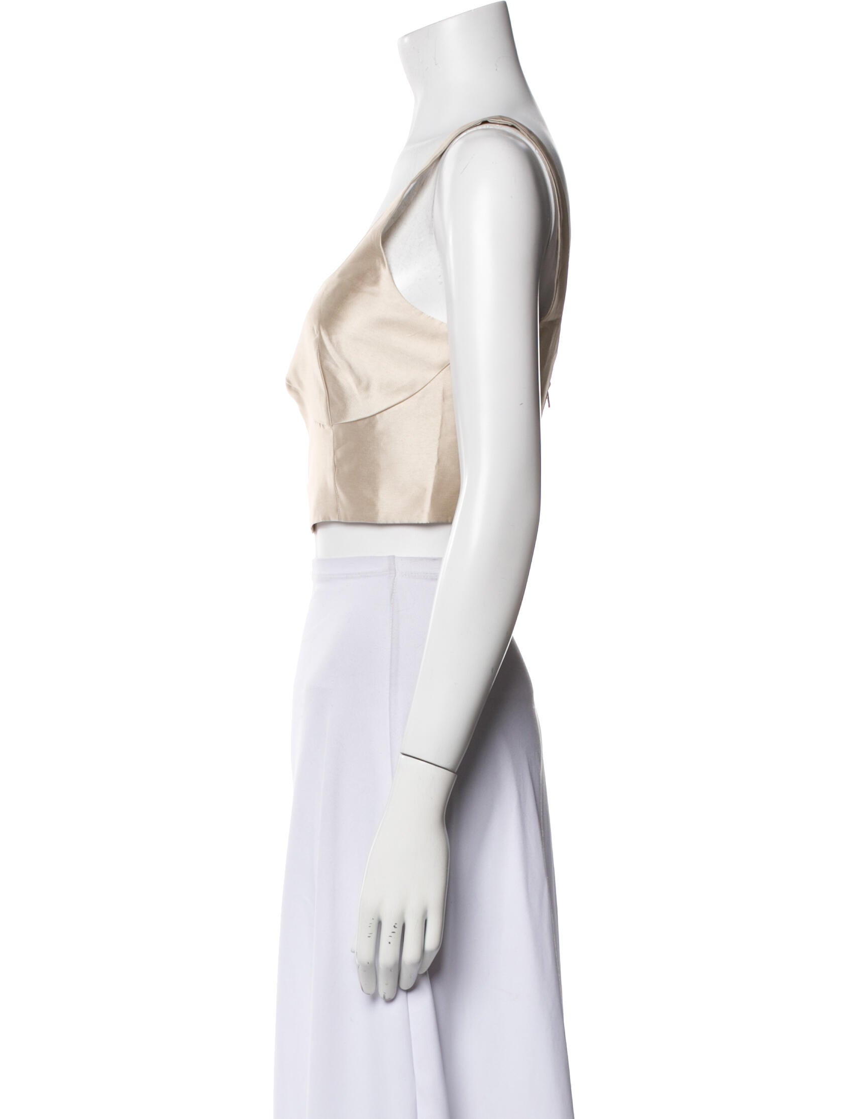 Holzweiler Square Neckline Sleeveless Crop Top w/ Tags