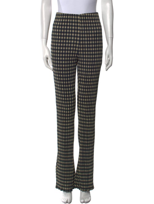 Holzweiler Plaid Print Straight Leg Pants