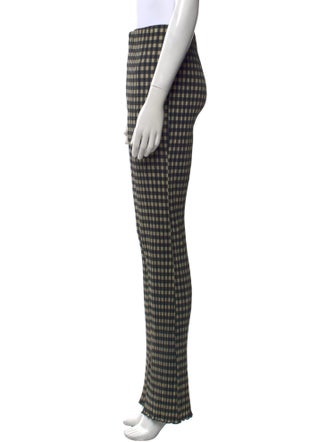 Holzweiler Plaid Print Straight Leg Pants
