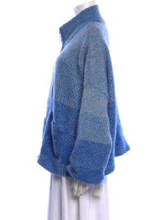 Holzweiler Colorblock Pattern Mock Neck Sweater