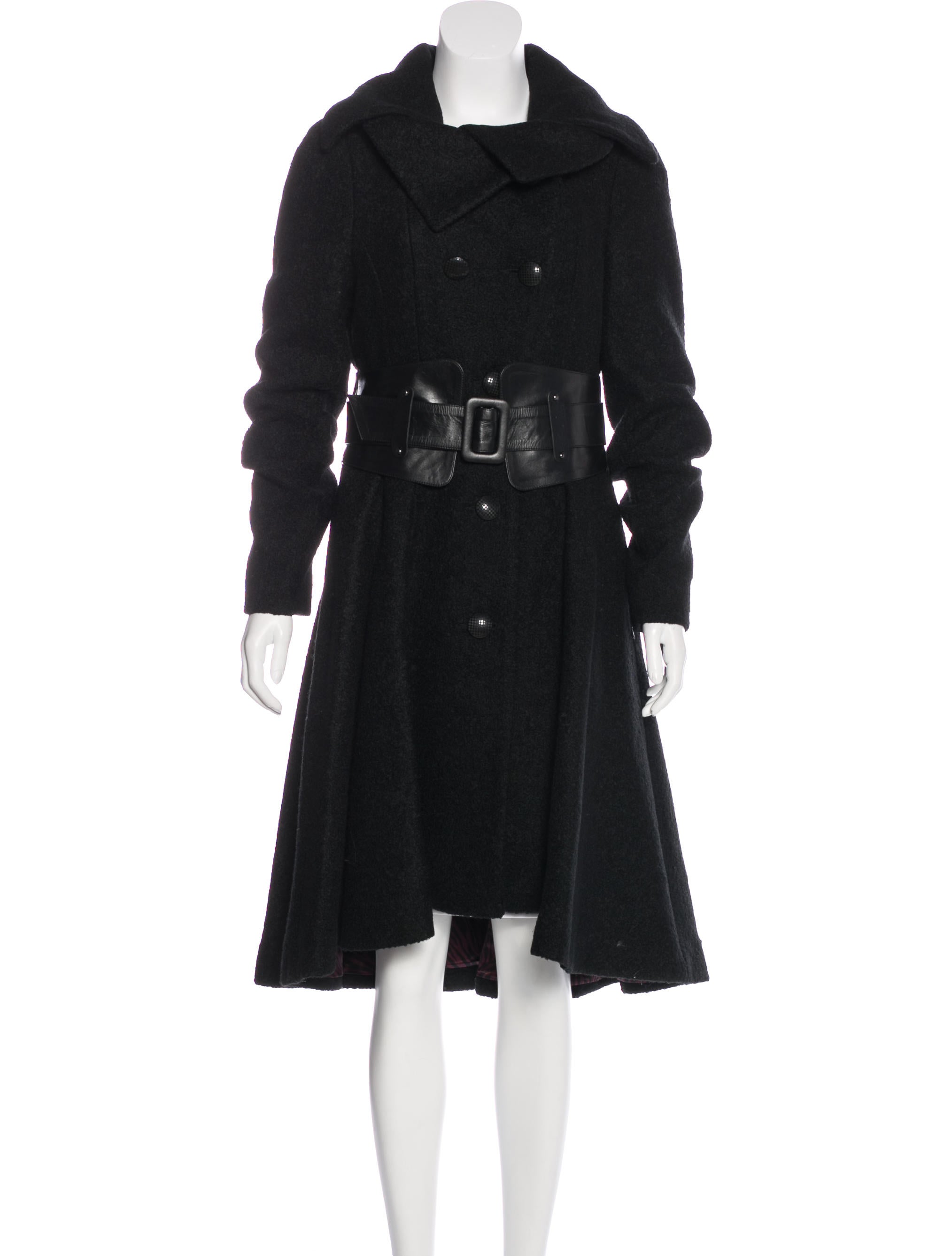 high low wool coat